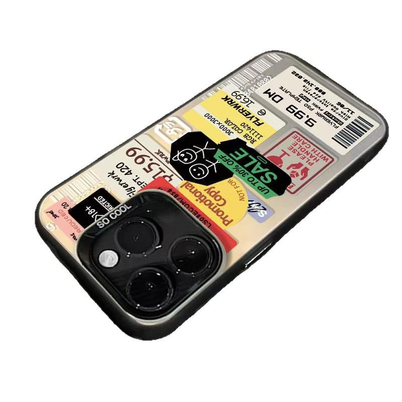 Apple 15 Pro Max/16 Pro/14/17 Air European & American Trendy Phone Case Tags