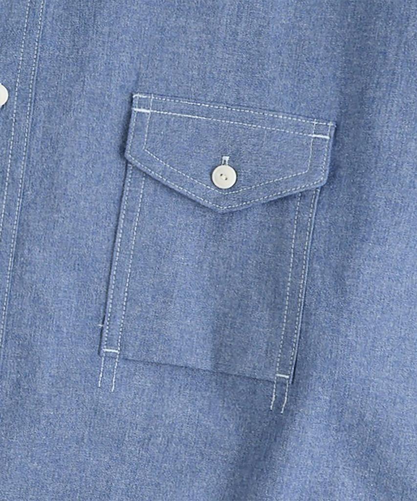 MUDSALT Chambray Work Short Sleeve Shirt Indigo