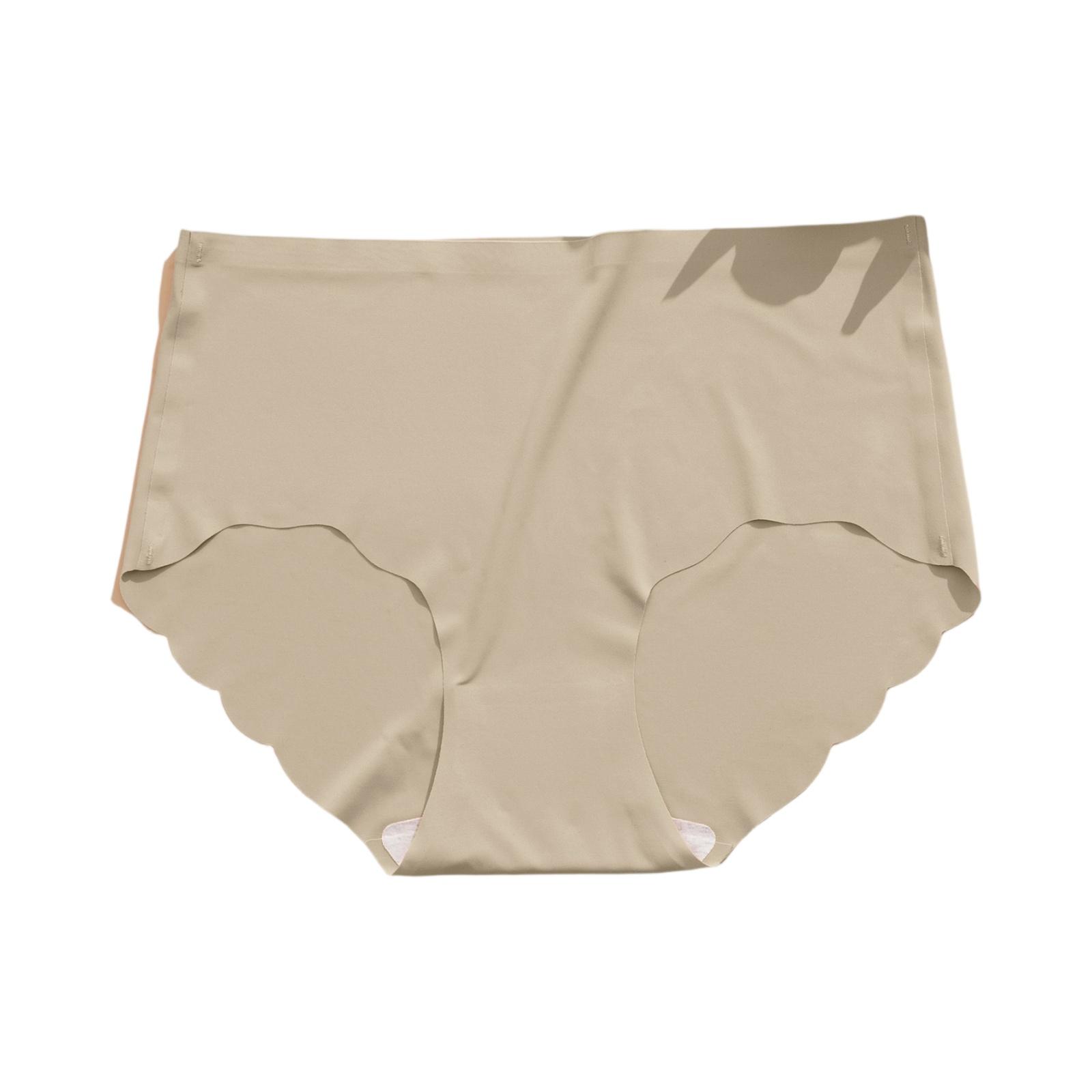 Женское бесшовное нижнее белье из ледяного шелка, Женское бесшовное тонкое дышащее нижнее белье L