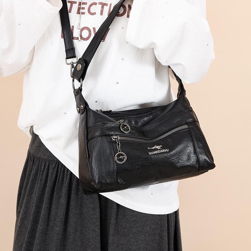 Large Capacity Small Square Bag Mother Bag Women's Shoulder Bag Multi-Layer Crossbody Bag