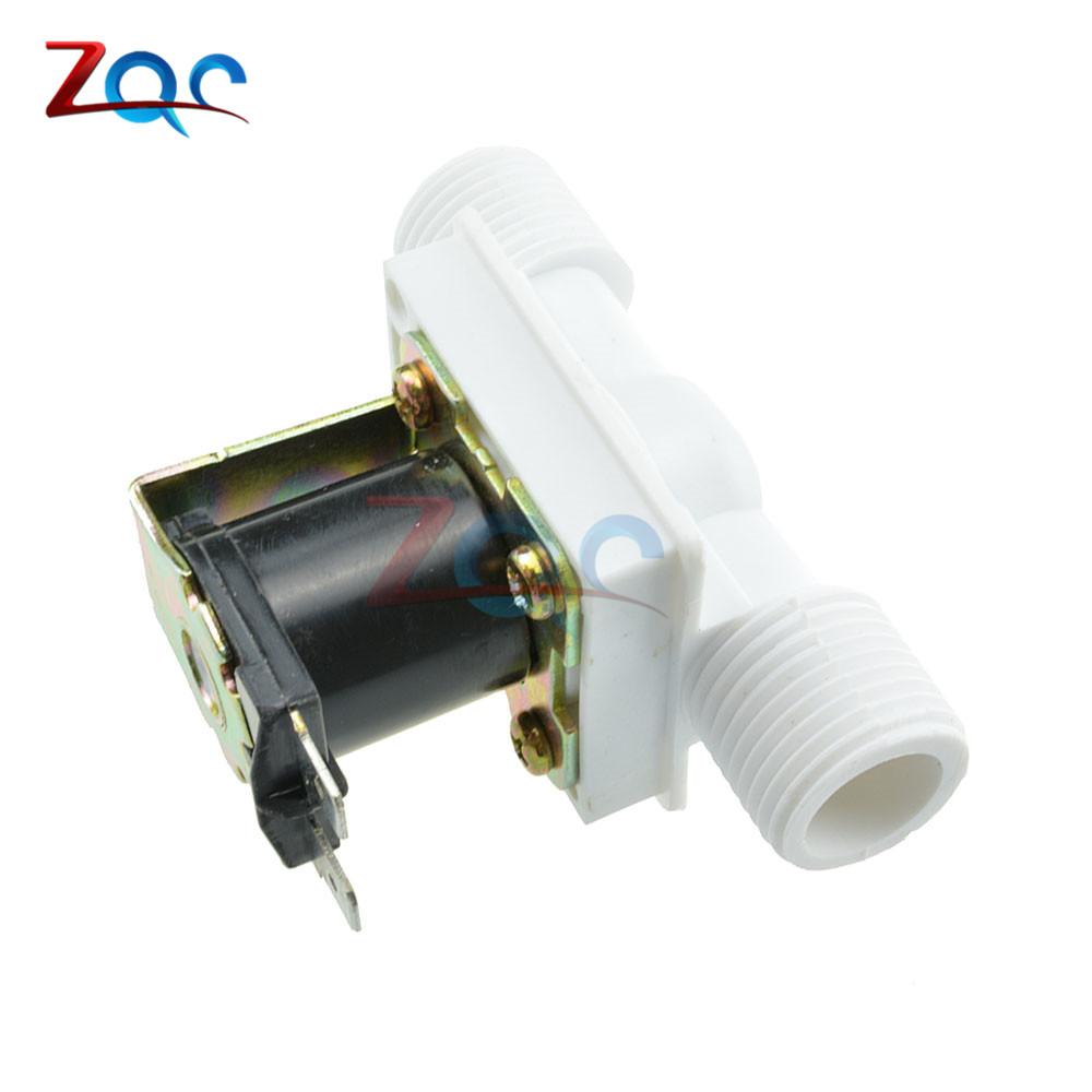 G1/2" Normálně zavřený plastový vodní solenoidový ventil 110V 220V AC 12V DC Průtokový spínač 0,02~0,8 Mpa