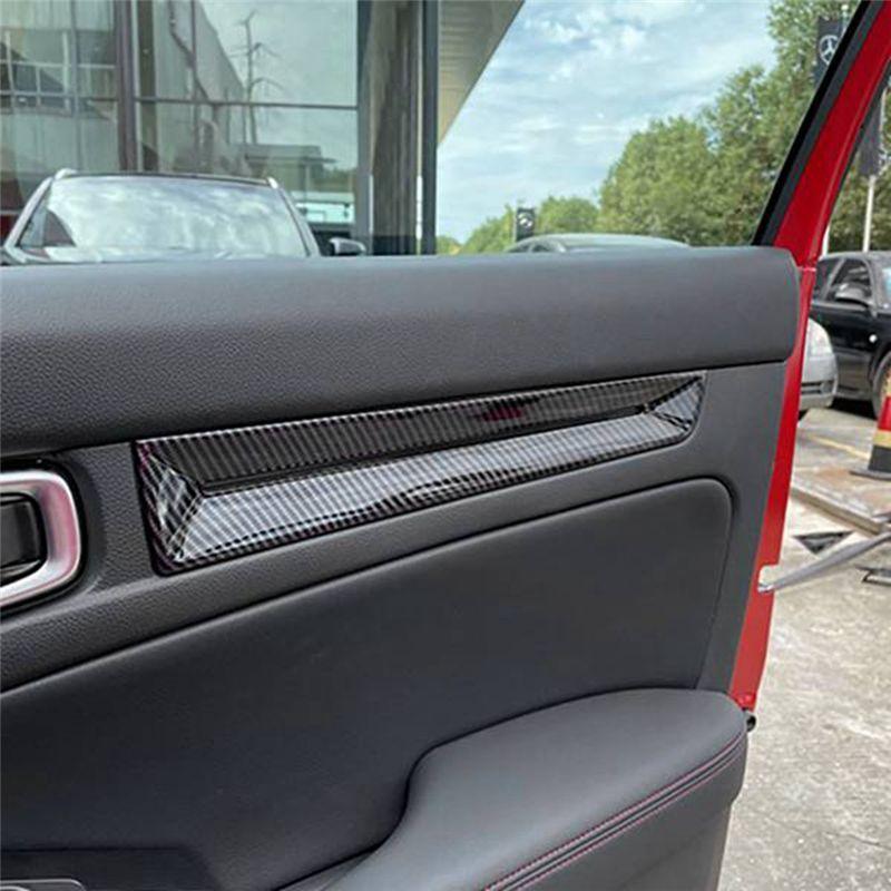Authentic Car Carbon Fiber Inner Door Panels Strip Decoration Cover Trim For Honda For Civic 11Th Generation - Accessori