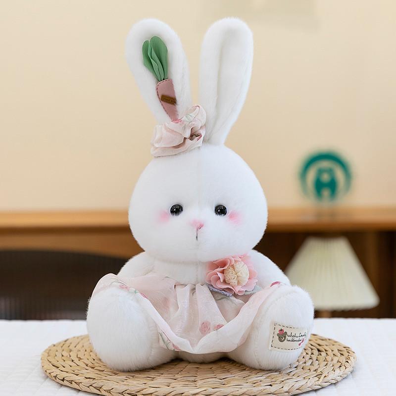 Pink Bunny Plush Toy For Couples Gift Soft Animal Doll For Kids And Adults