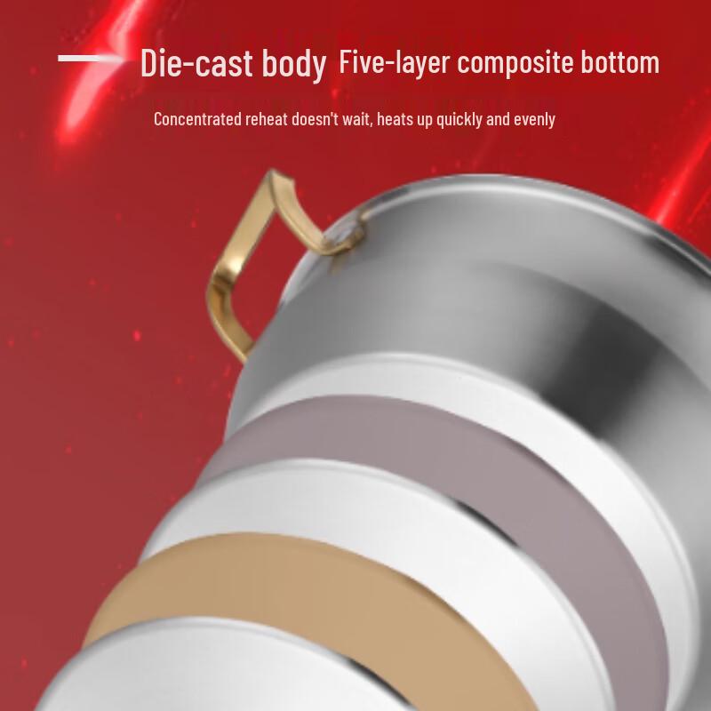 Pánev 30 cm 316 Nerezová ocel 2patrový parní hrnec