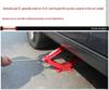 2.0T Car Jack with Scissor Hand-Crank, Outdoor Emergency Use, Black
