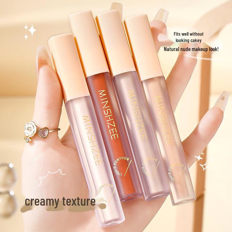 Mingxi Zhi Contour & Highlight Stick: Nose, Side Shadow, Face Brightener, Tear Trough Contouring.