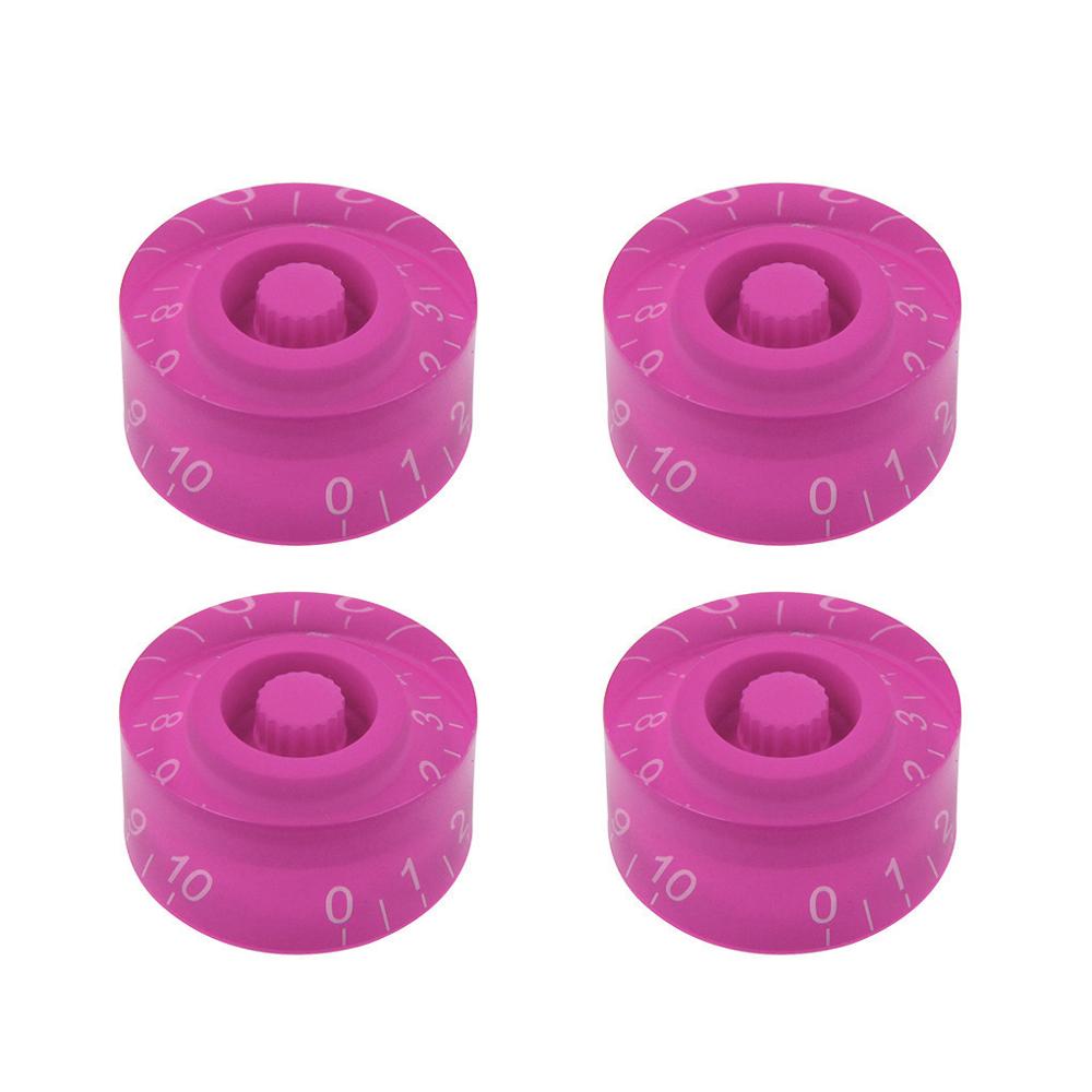 FLEOR 4PCS Guitar Knobs Speed Control Knobs 18-Splines For LP Style Electric Guitar Parts,13 Colors Available