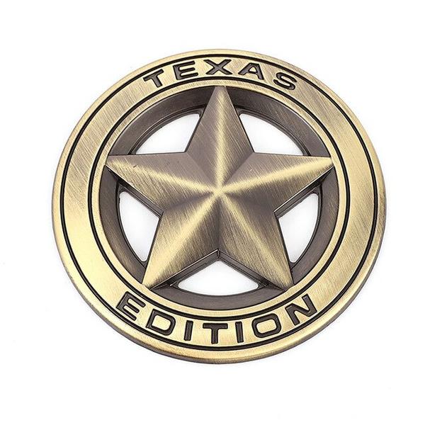 Texas Edition Badge Emblem Decal Sticker Car Front Grille Logo for Wrangler Compass Grand Cherokee Patriot Liberty Renegade Commander
