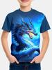 Children's Clothing T-Shirts for Boys Short Sleeve Child T-Shirt Fashion 3D Dragon Graphi Print Casual Girls Summer Clothes Tops