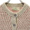 L.L.BEAN 80s Vintage Wool Blend Overall Handle Long Sleeve Knit Cardigan Women Used