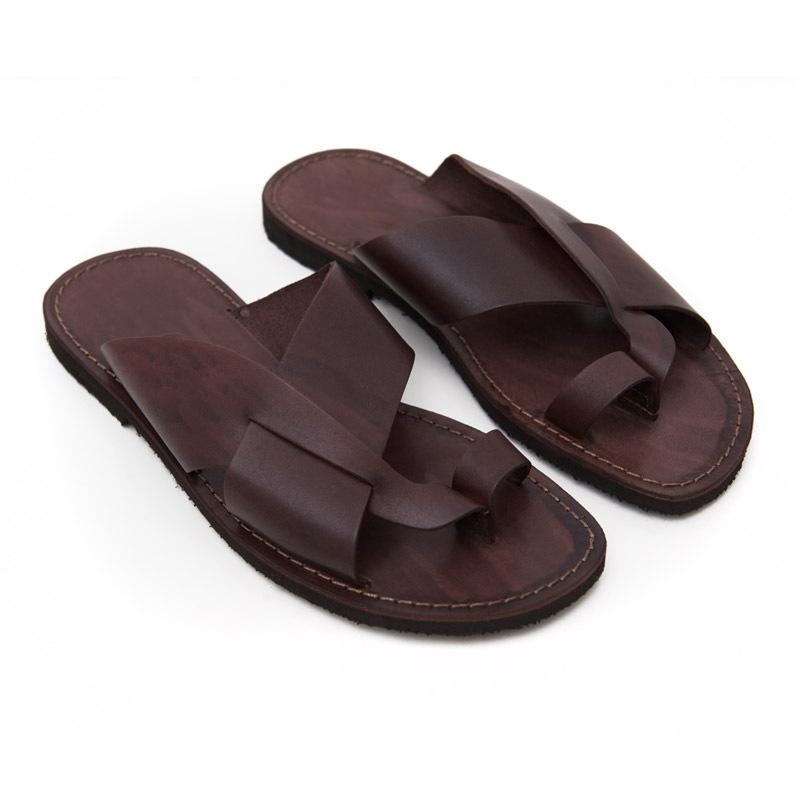 Flat Bottom Fish Mouth Help Surface Cross Empty European And American Men'S Large Size Single Shoes Roman Sandals Slippers
