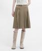 Youth Pleats Midi Skirt - Beige