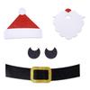 1 Set Festive Christmas Window Stickers Large Holiday Felt Cloth Clings Decor Eye Catching Window Wall Decorations