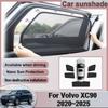 Parasol de Malla para Coche Para Volvo XC90 B5 B6 2020~2025 2022 2024 Visera Magnética para Ventana Parasoles Cortinas Pegatinas Accesorios para Coche