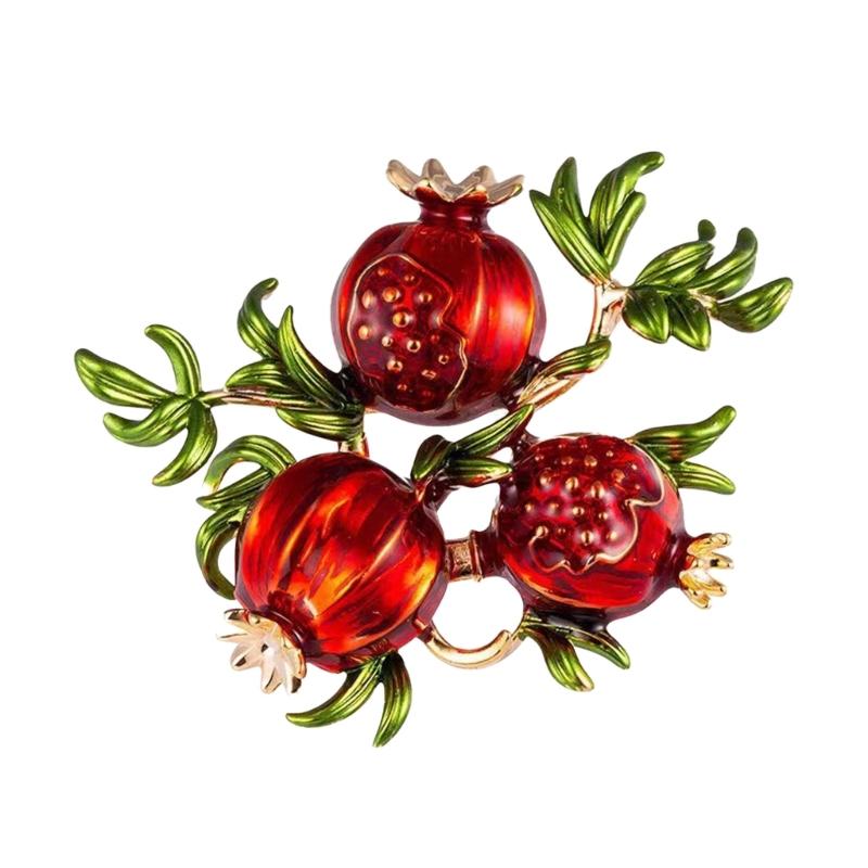 

Pomegranate Pin Exquisite Brooch Daily Wear Brooch Handmade Pomegranate Clothing Jewelry Suitable for Fashion Lover 1