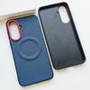 Funda Magnética Para Samsung Galaxy A57 Funda PU Nylon Cubierta de Cuero Mate Para Samsung Galaxy A57 5G Moda Parachoques Antigolpes