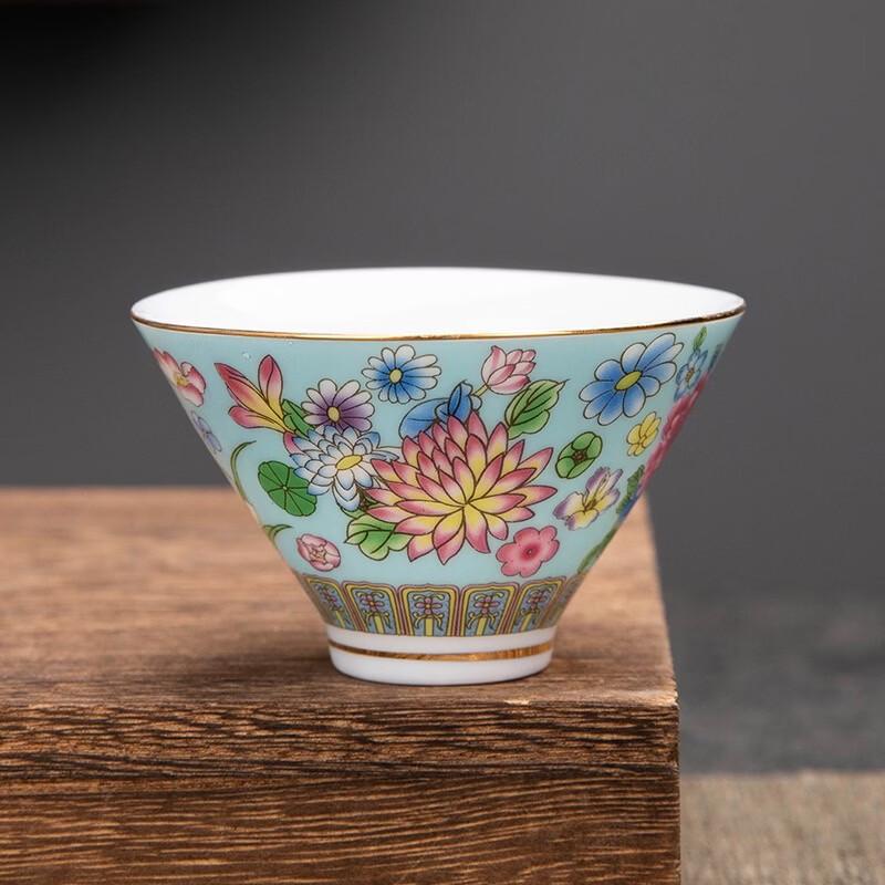 TIBORANG Enamel Ceramic Douli Teacup