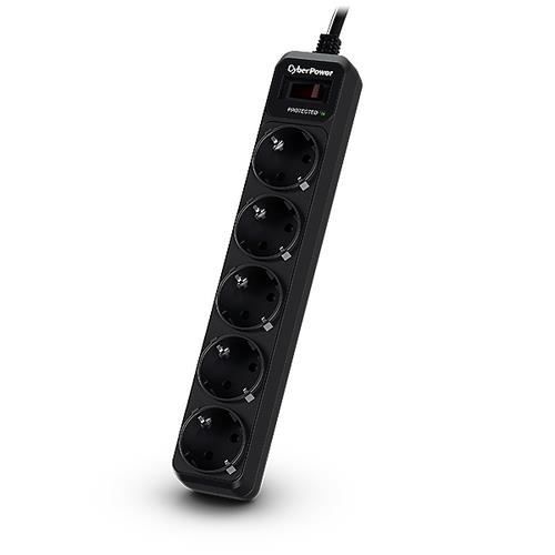 Protection surtension - CyberPower - B0520SC0-DE - 5 sorties CA - Noir - Plastique