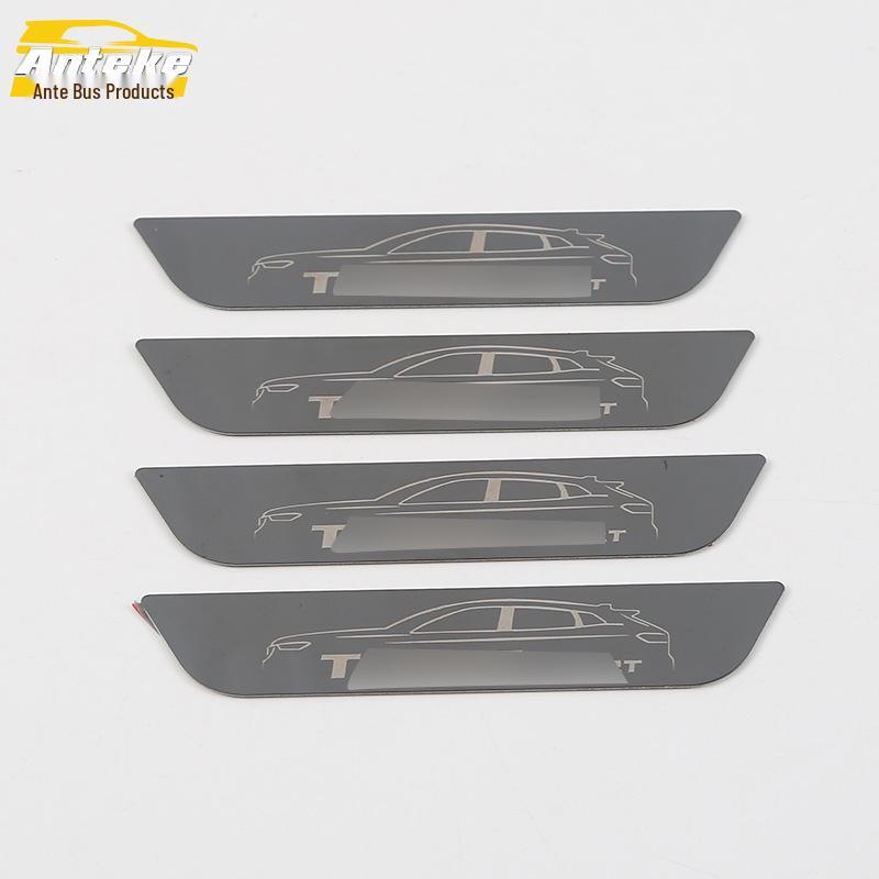 Tange 18-Piece Car Door Armrest Anti-Kick Sequin Pad Set