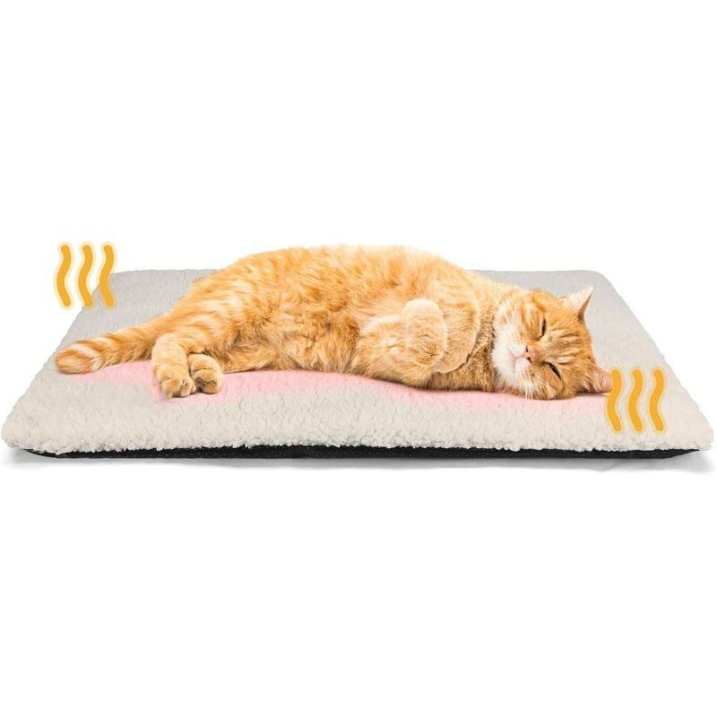 Self-Warming Pet Pad Blanket, Electric-Free Thermal Bed Mat, Anti-Slip for Cats Dogs Winter Warmth Mat Heat Reflecting Core Pad