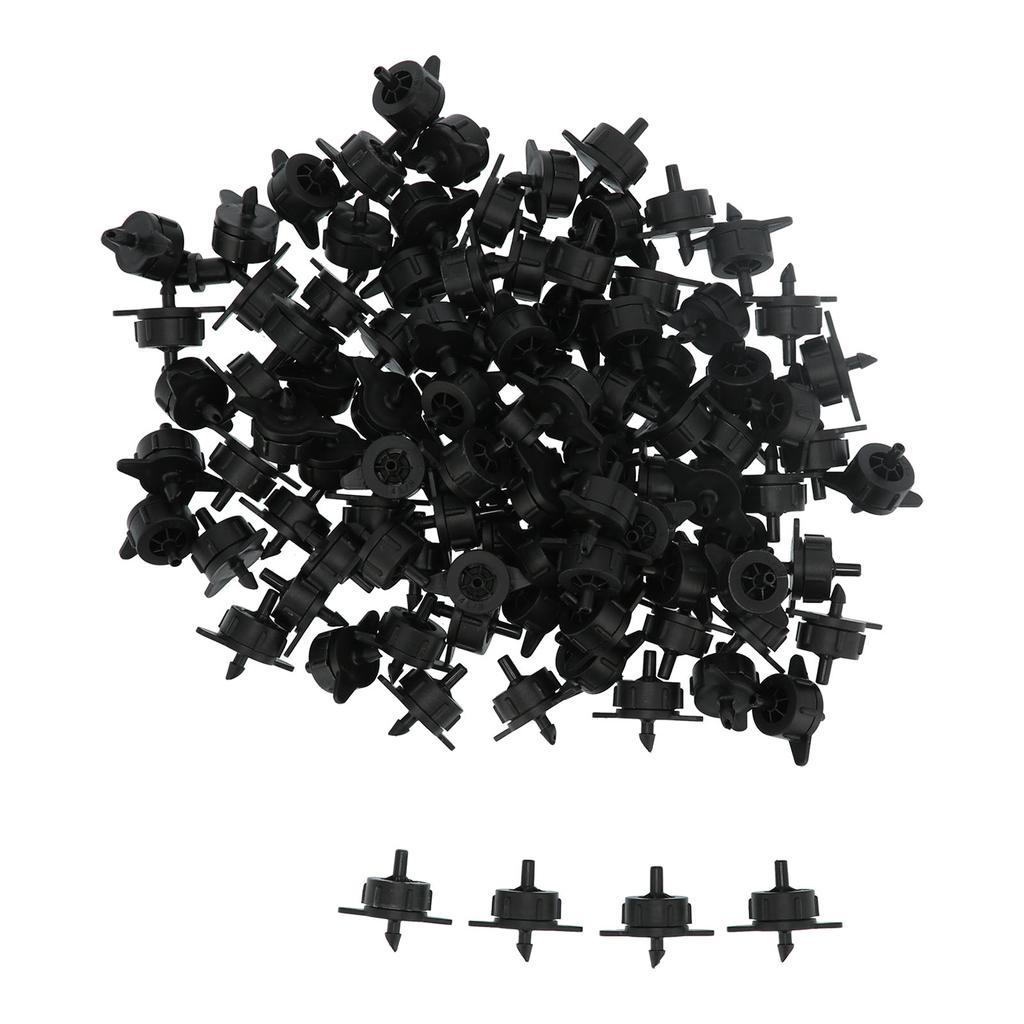 100Pcs 4L Pressure Compensating Drip Emitters Detachable Irrigation Dripper Nozzle for 4/7 Hose