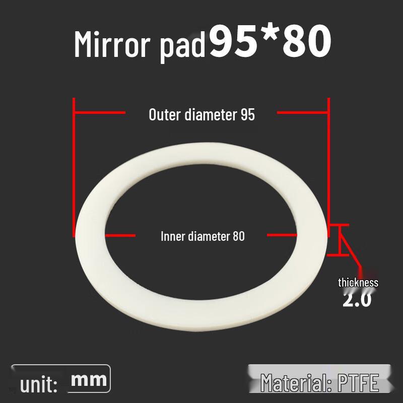 PTFE Flat Gasket for Quick-Install Sight Glass 95*80*2