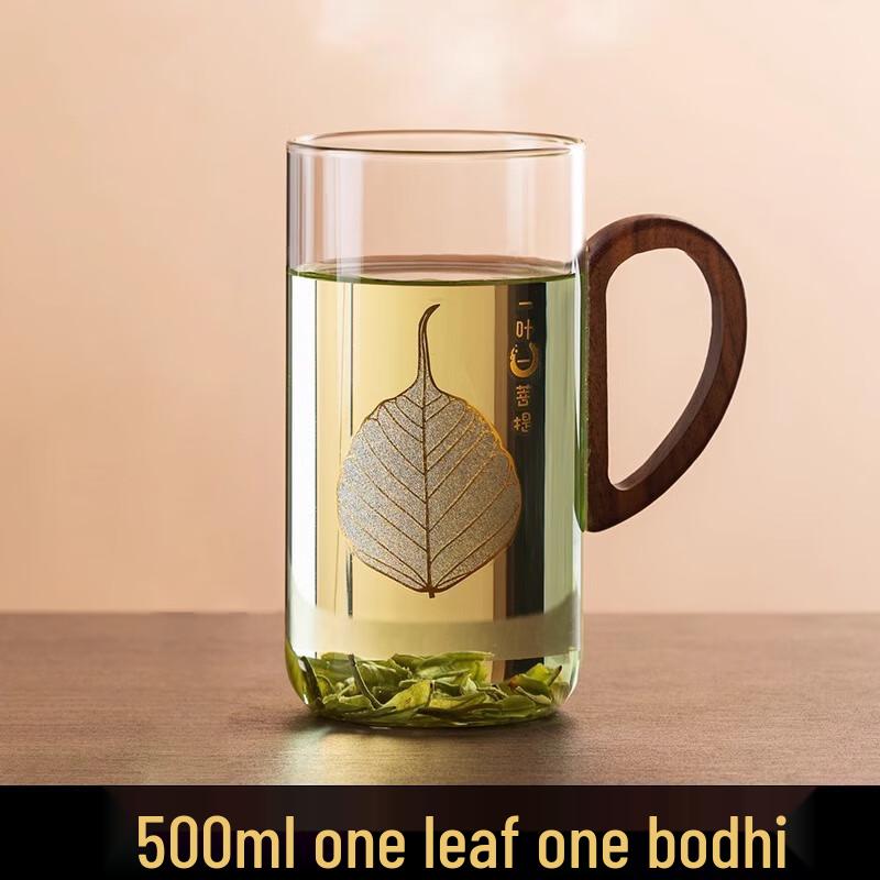 Wutuo Heat-Resistant Glass Tea Cup with Handle