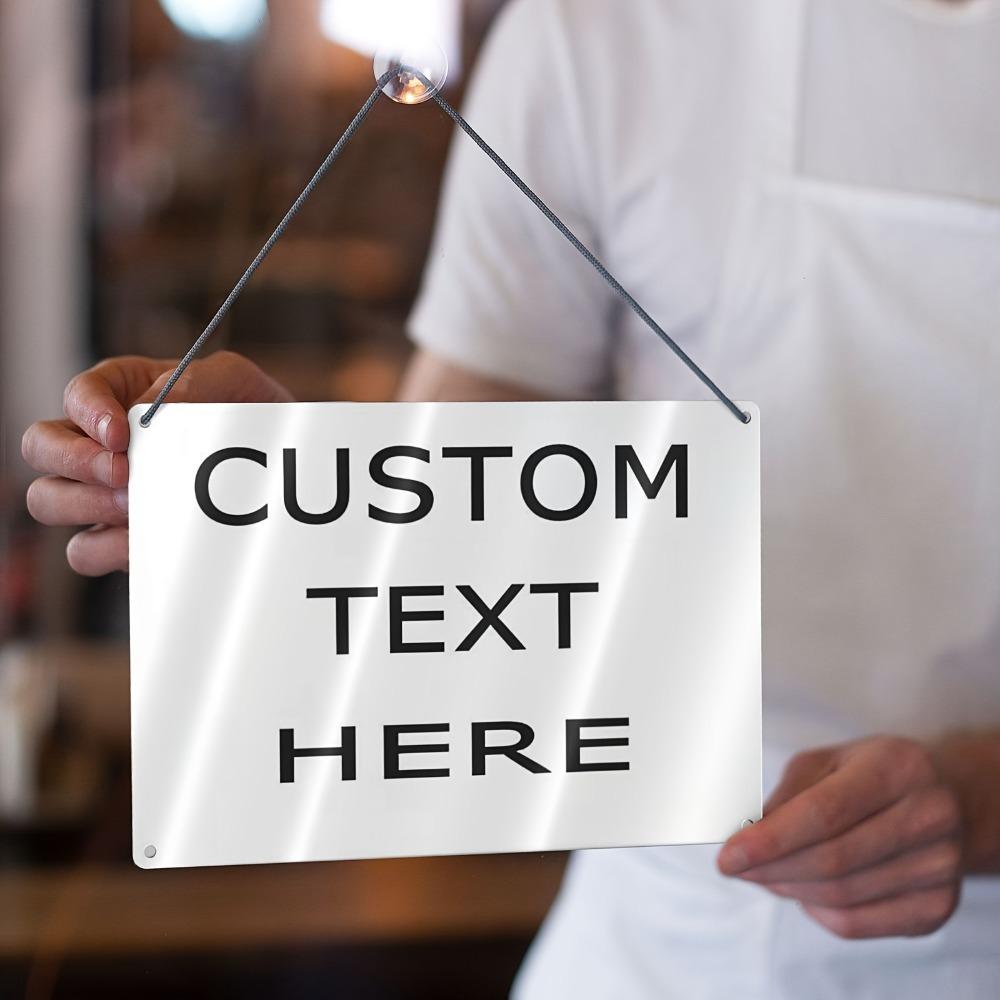 Custom Aluminum Metal Sign DIY Handmade Wall Plaque Indoor Outdoor Home Garage Garden Decor