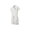 Nu-Utility Jumpsuit Solid Color Printed Casual Jumpsuit Women Jumpsuit White 583862-19