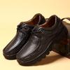 Hand-stitching Genuine Leather Men Casual Shoes Comfty Driving Sneakers Non-Slip Outdoor Man Hiking Shoes Comfy Treking Footwear
