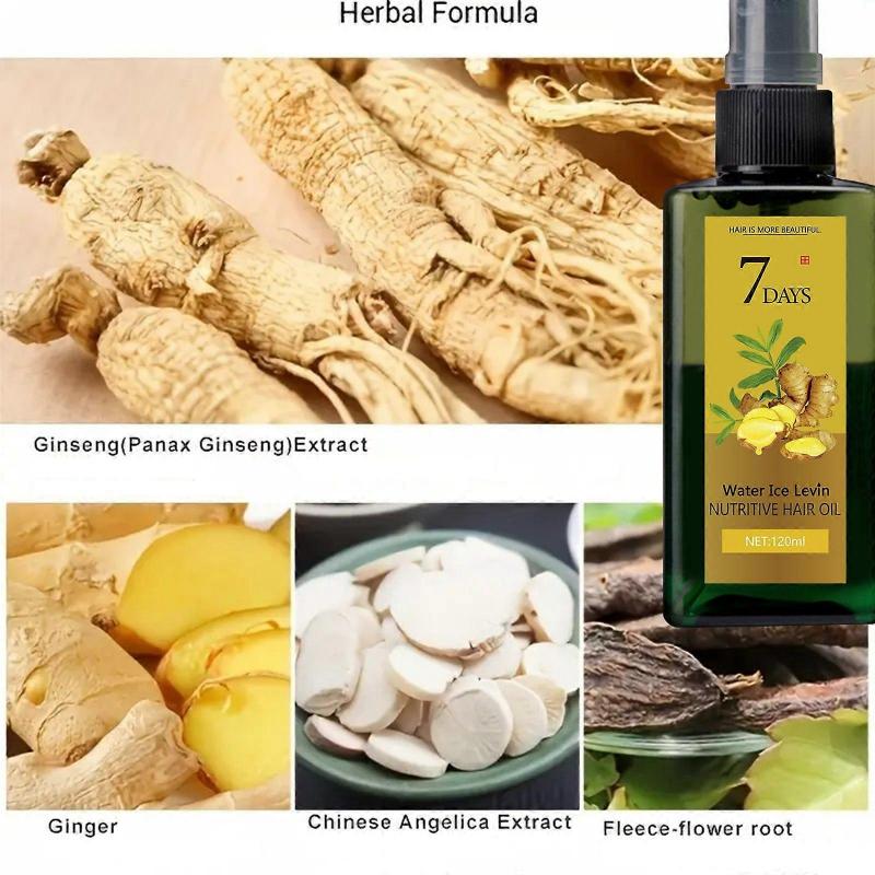 Ginger Hair Growth Essence for Scalp Massage, Follicle Treatment, Hair Care - Regrowth Essence Conditioner for Regrowth and Loss Treatment