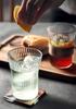 6 ST Extra Lätta Vågiga Whiskyglas, Vattenglas, Juiceglas, Vattenkopp Set om 6