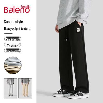 Baleno Men's Trendy Wide-Leg Casual Pants