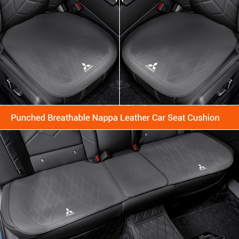 Car Leather Ventilated Seat Cushion Car Seat Cover For Mitsubishi Outlander Triton Colt Lancer EX Evolution X Pajero L200 ASX