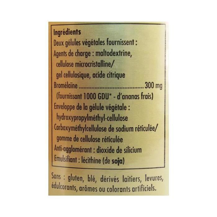 Solgar Bromélaïne 300mg 60 gélules
