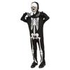 Bright Skeleton Costume For Children Halloween Party Full Body Jumpsuit Easy Zipper Closure Comfortable Wear
