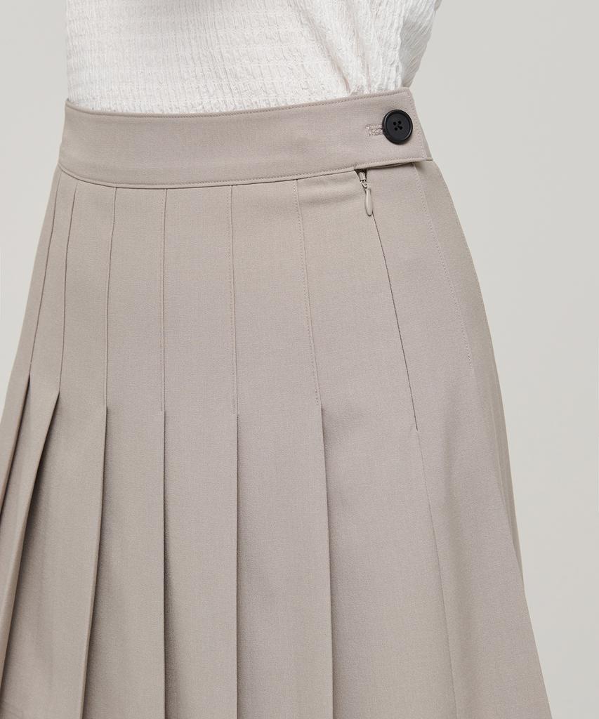 Musinsa Standard Woman Women'S Pleated Mini Skirt [Light Beige]