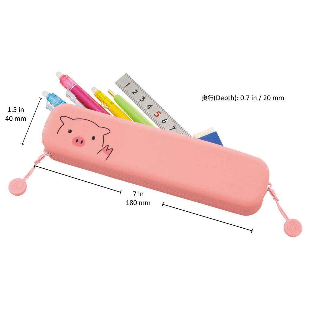 LIHIT LAB Slim Zipper Pouch Punilabo Calico Cat A7717-4