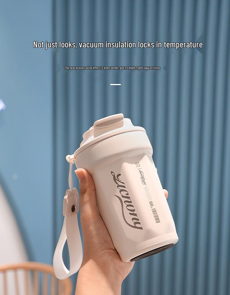 Insulated 316 Stainless Steel Coffee Cup for Students - Ideal for Outdoors, Car Use, and Gifting