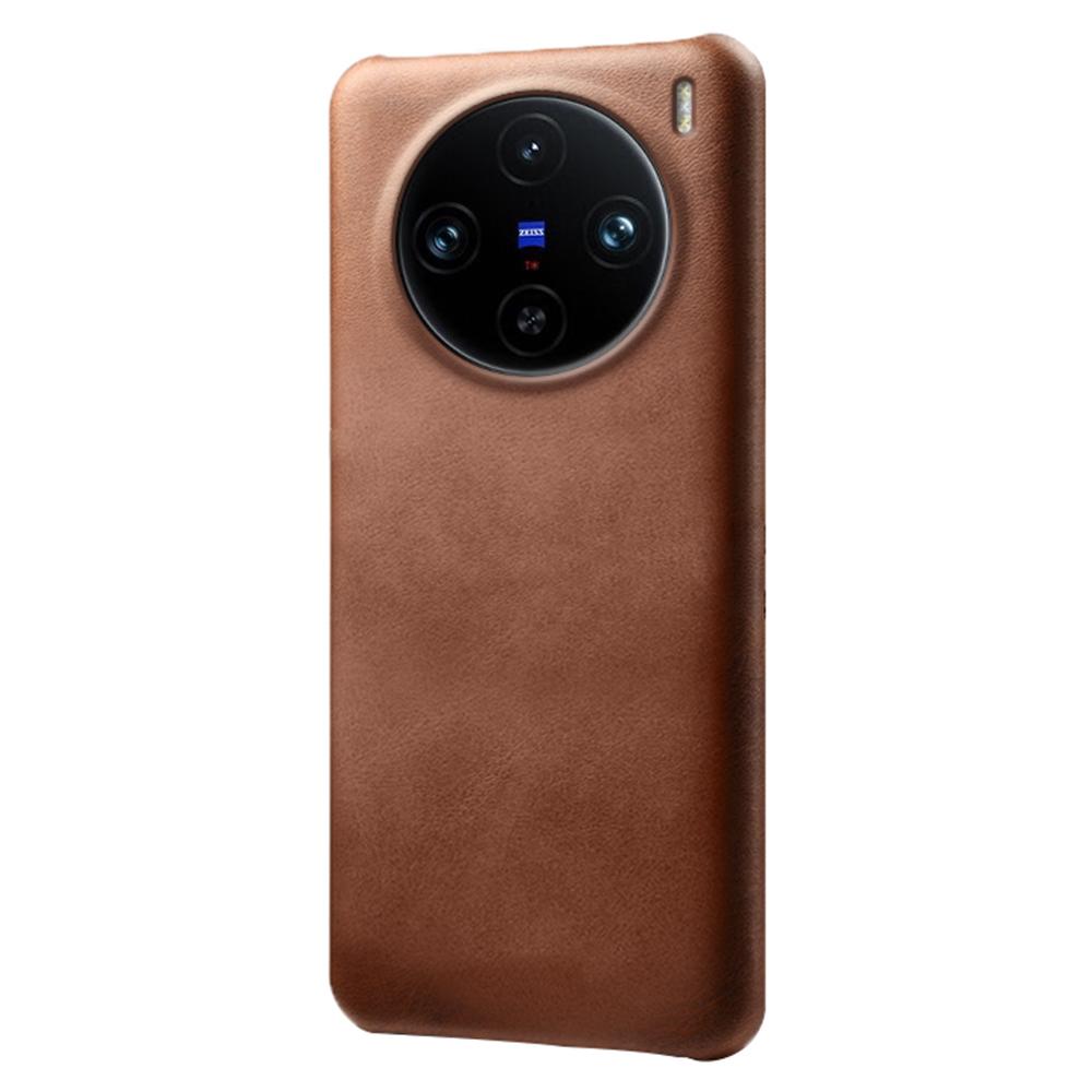 For vivo X100 Pro 5G Case Calf Texture Anti-scratch Hard Phone Cover
