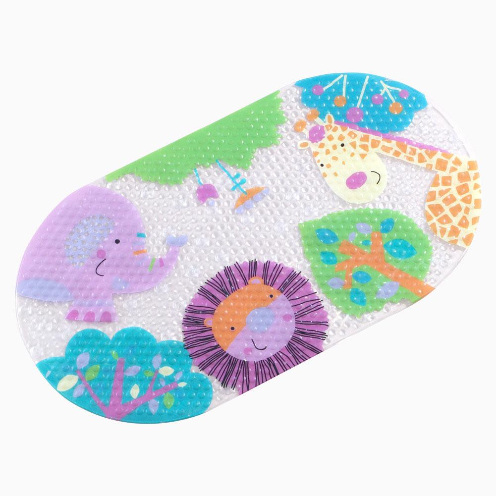 1pc Cartoon Anti-Slip Mat with Suction Cups 38x69cm Bath Tub And Shower Safe Non-Slip Pad for Bathroom Safety Enhancement