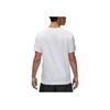 Jordan Logo Print Crew Neck T-Shirt Men Tops White DM3183-100