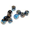 20 Pcs Acrylic 6 Sided Dices Round Corner Double Color Dices Mahjong Accessory