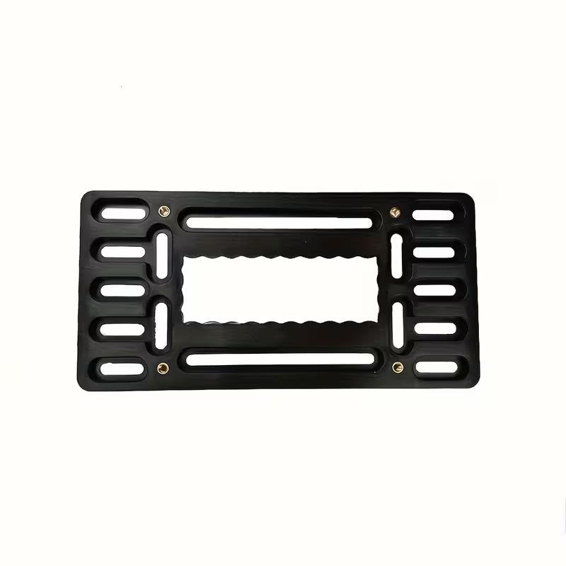 Car License Plate Bracket Front License Plate Holder Mounting Kit Universal Bumper Frame Mount With Stainless Steel Screw Cap License Plate Covers