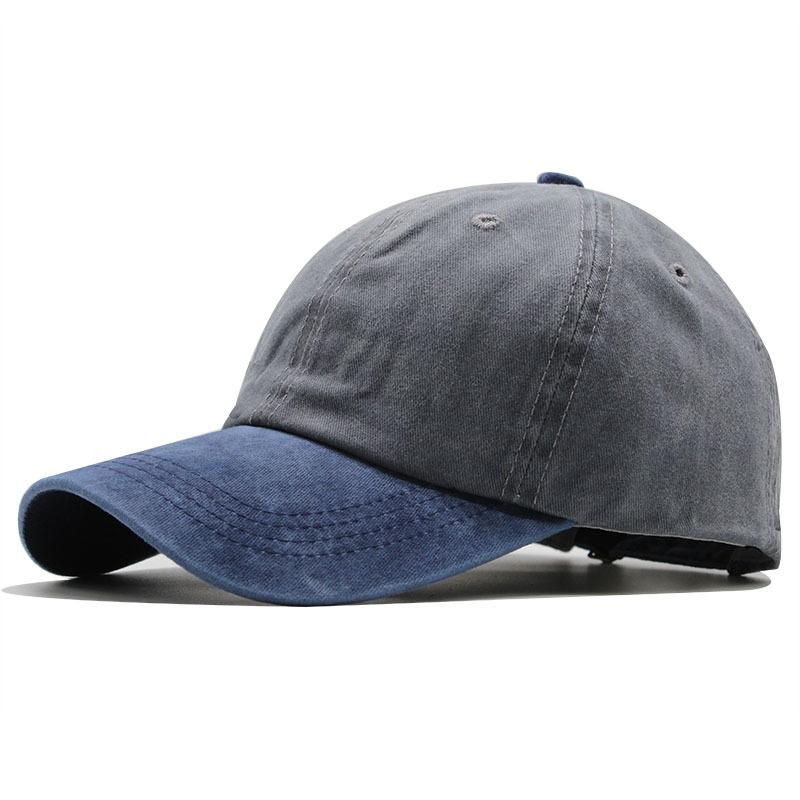 Retro Washed Baseball Cap Color Matching Curved Brim Cap Summer Couple Casual Versatile Hip Hop Hat Men And Women