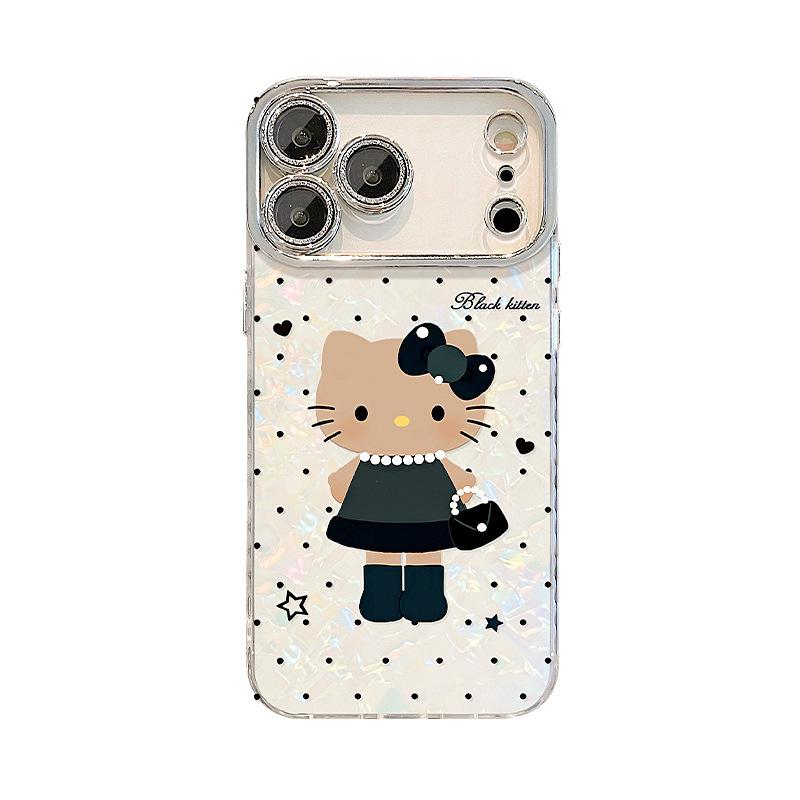 Polka Dot Cat Is Suitable for 11promax Apple Mobile Phone Case Iphone11 with Bracelet 11 Xiaoxiangfeng 11 Cartoon Woman
