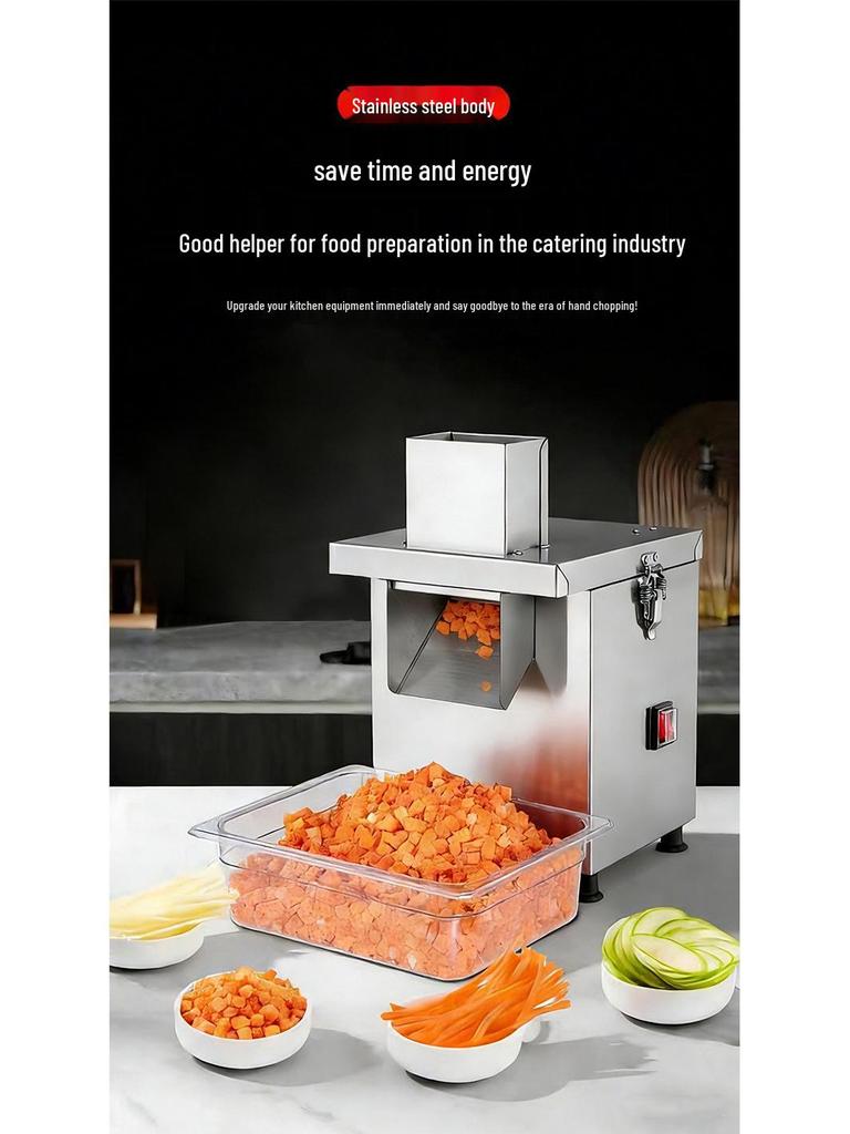 Commercial Electric Potato Cutter for Stalls and Canteens - Essential Dicer for Vegetables