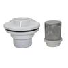 2Pc Kit garden water connectors with ID 32mm 1'' stainless steel filter screen OD 42mm drilling ID 1'' water tank joint flange