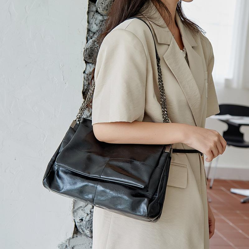 Modna torebka crossbody na łańcuszku o dużej pojemności, torba typu tote na jedno ramię