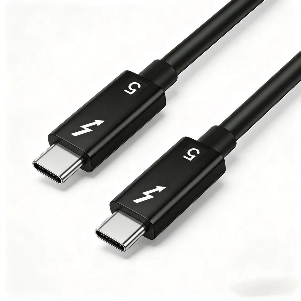 Thunderbolt 5 Data Cable: 120G High-Speed, 240W Fast Charging, 16K Screen Casting, Dual Type-C